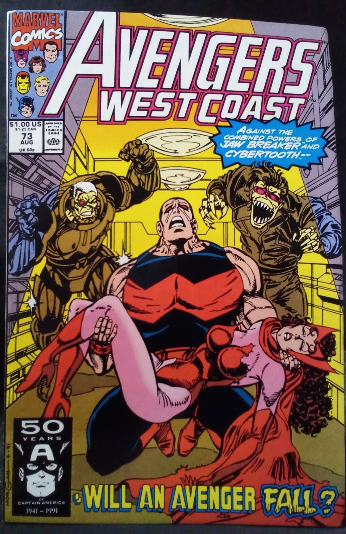 Avengers West Coast #73 1991 Marvel Comics Comic Book