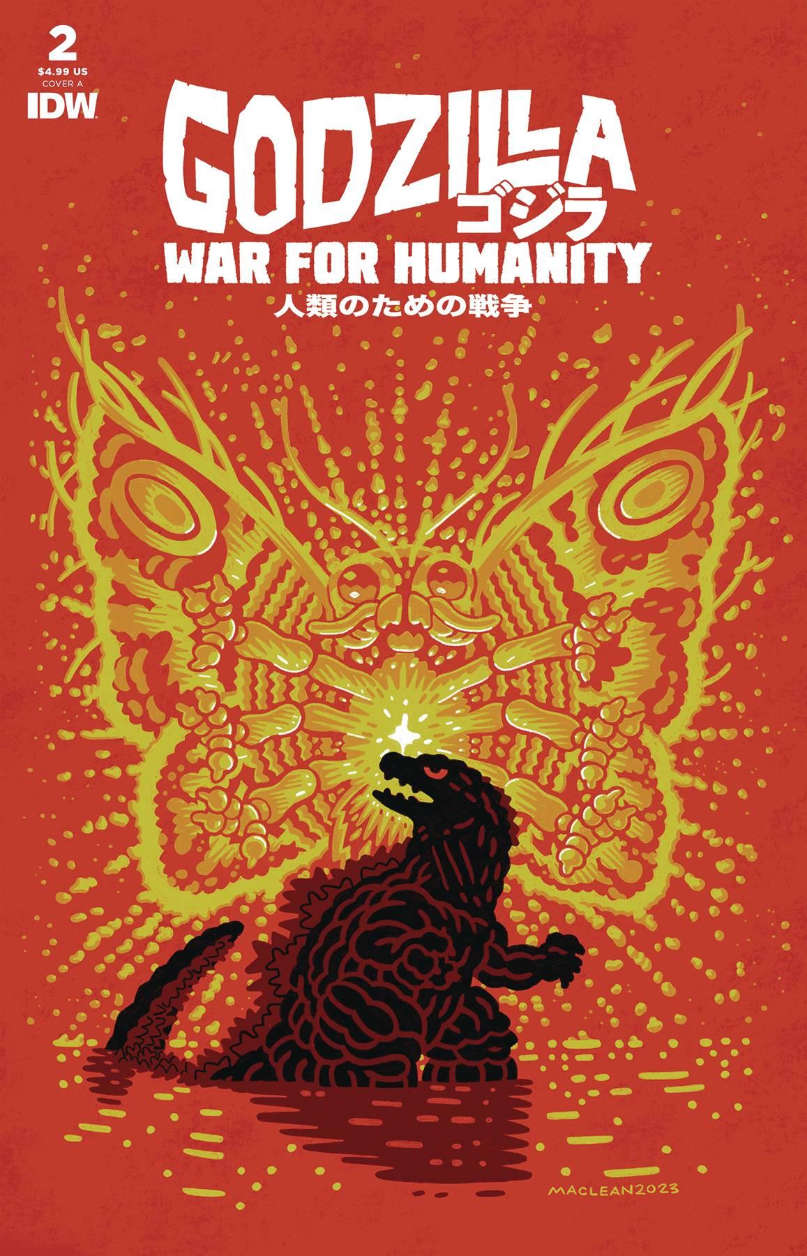 Godzilla War For Humanity #2 Cvr A Maclean Idw-prh Comic Book
