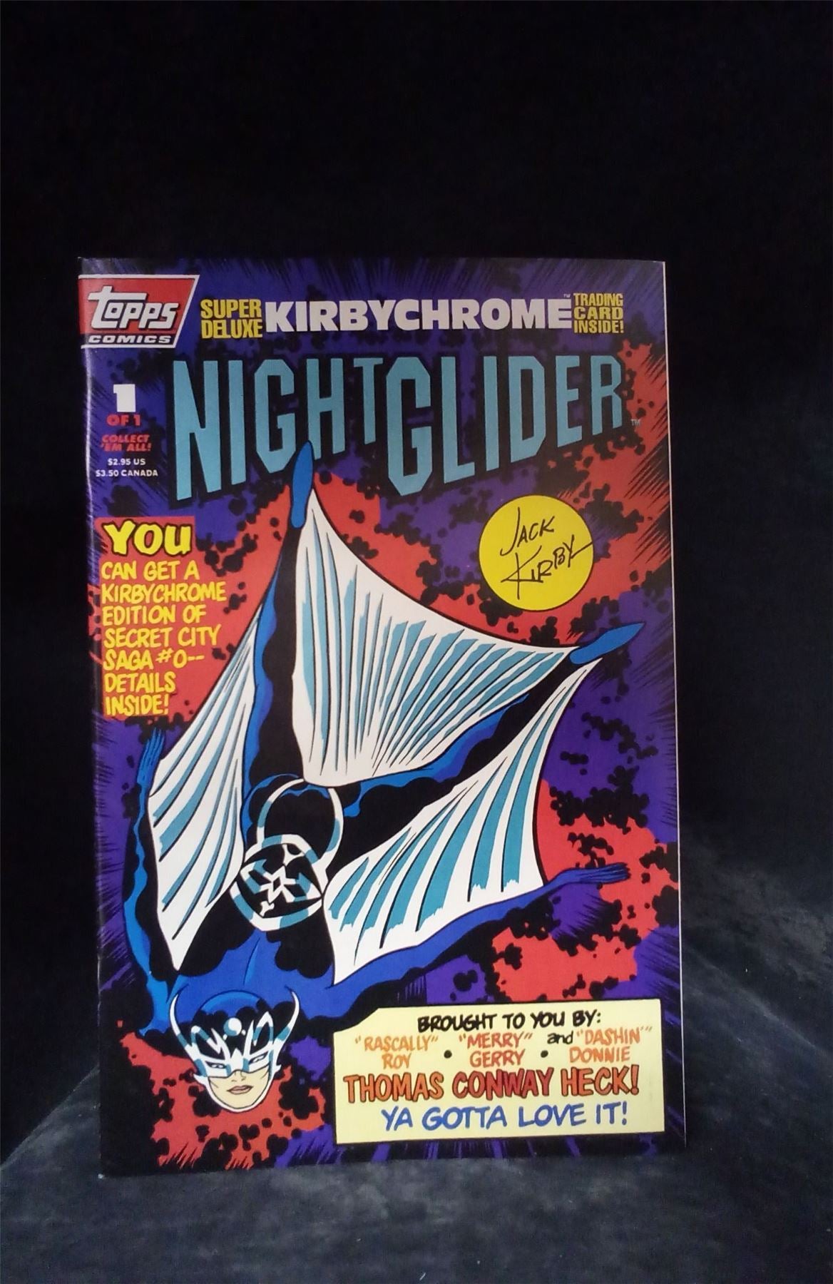 Night Glider w/ trading card 1993 Comic Book