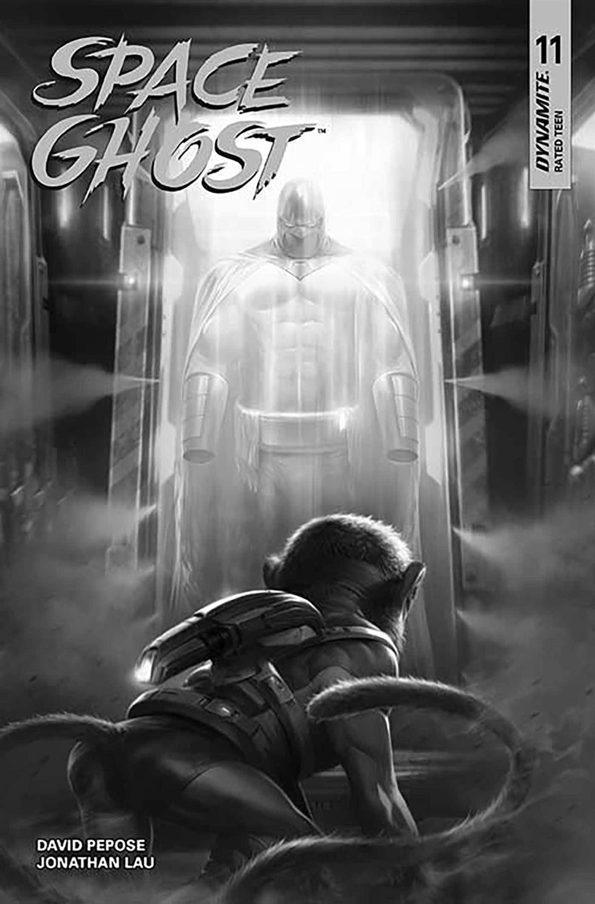 Space Ghost #11 Cvr N Foc 7 Copy Francesco Mattina B&w Dynamite Comic Book