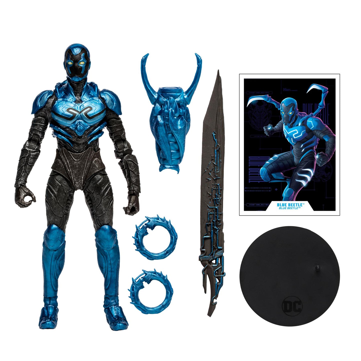 Dc Blue Beetle Battle Mode Movie 7in Action Figure
