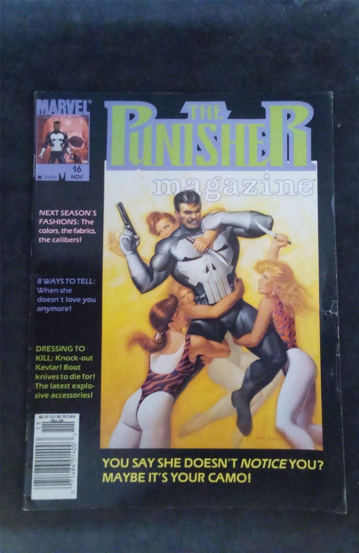 The Punisher Magazine #16 1990 marvel Comic Book