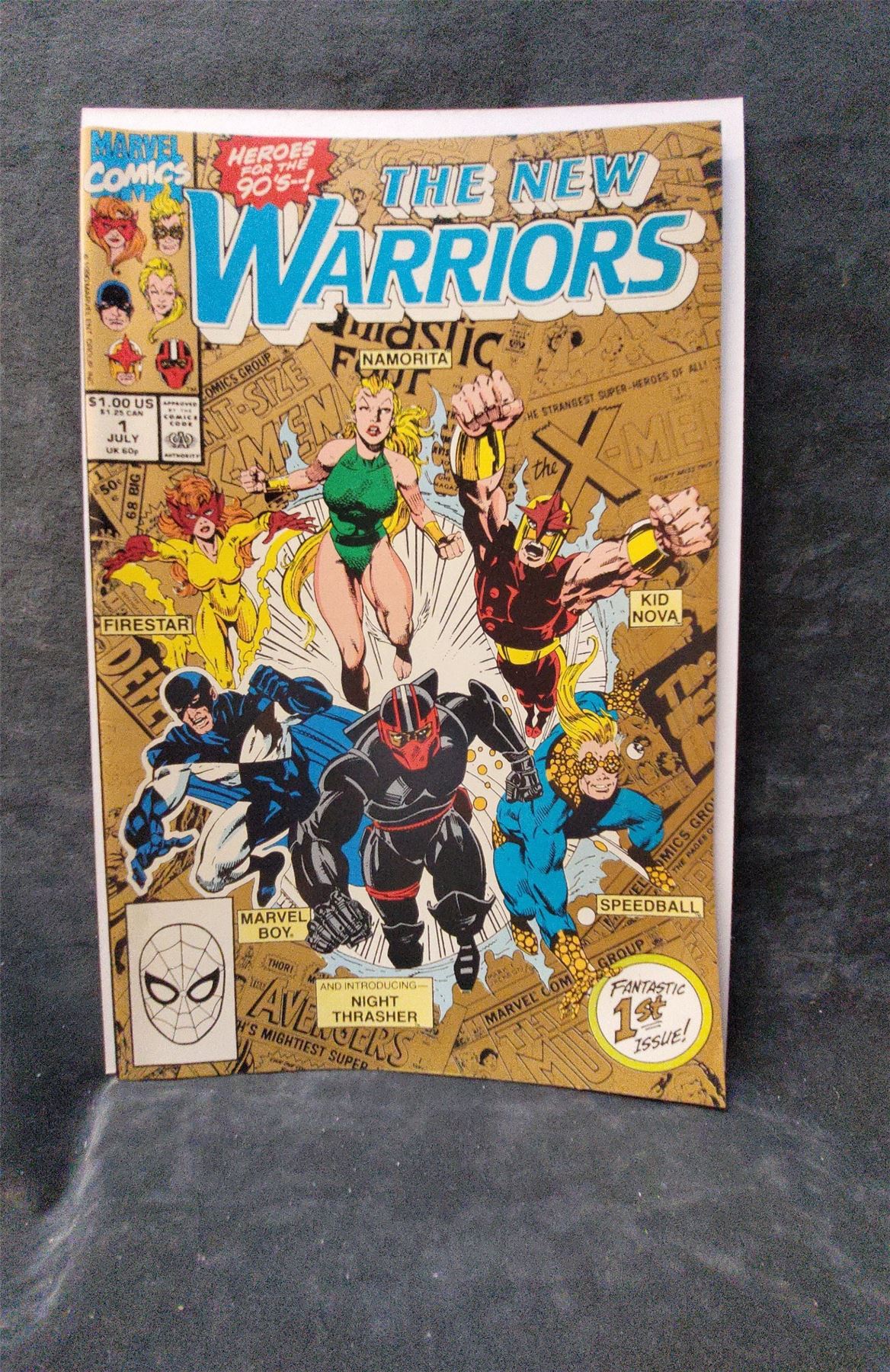 The New Warriors #1 2nd Printing 1990 marvel Comic Book