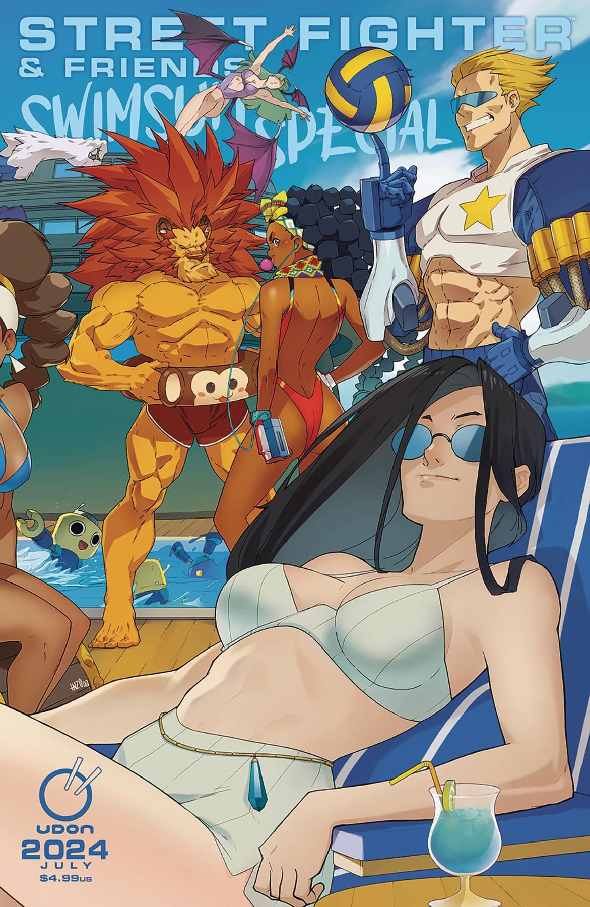2024 Street Fighter & Friends Swimsuit Sp #1 Cvr D 5 Copy In Udon Entertainment Inc Comic Book