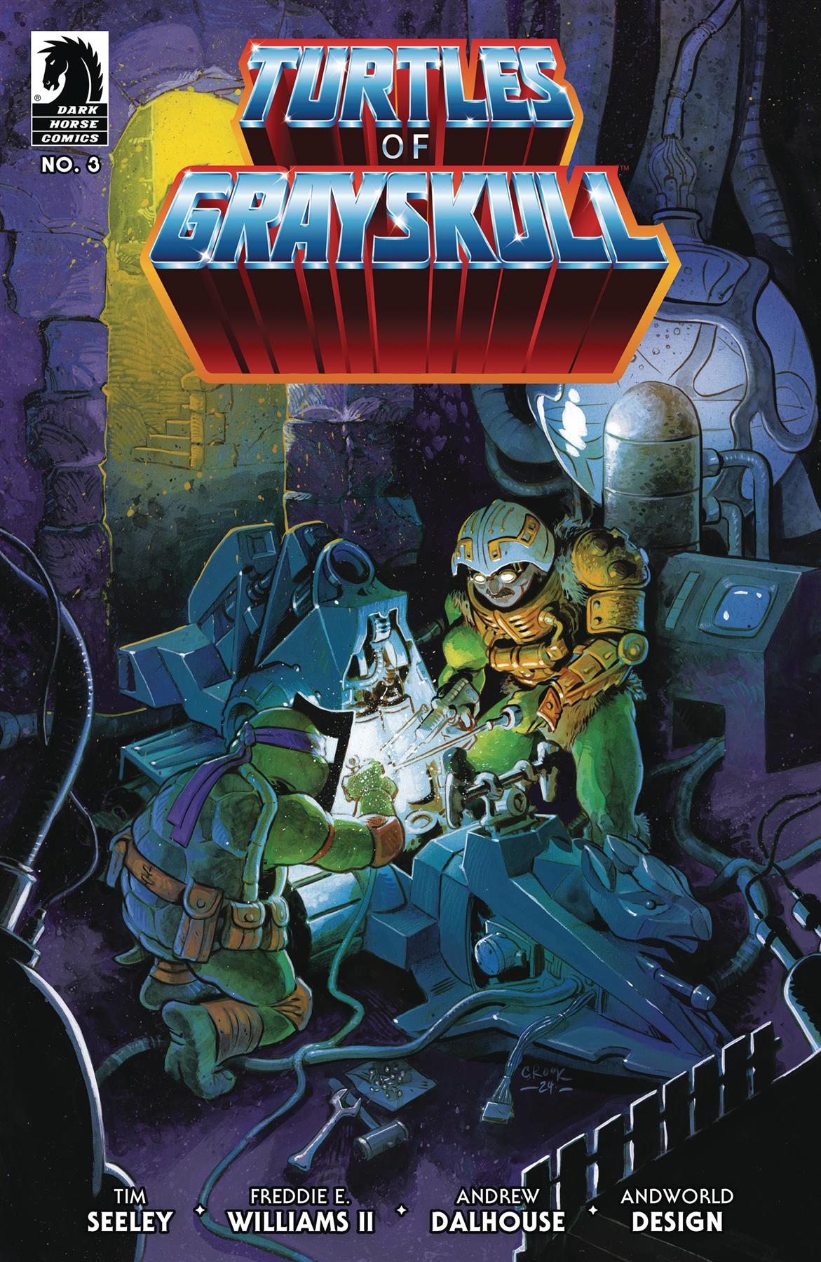 Masters Of Universe Tmnt Turtles Of Grayskull #3 Cvr B Crook Cvr B Crook Dark Horse Prh Comic Book 2024