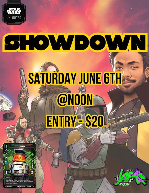 Star Wars Unlimited: A Lawless Time Showdown 06/06/26 @ 12:00pm
