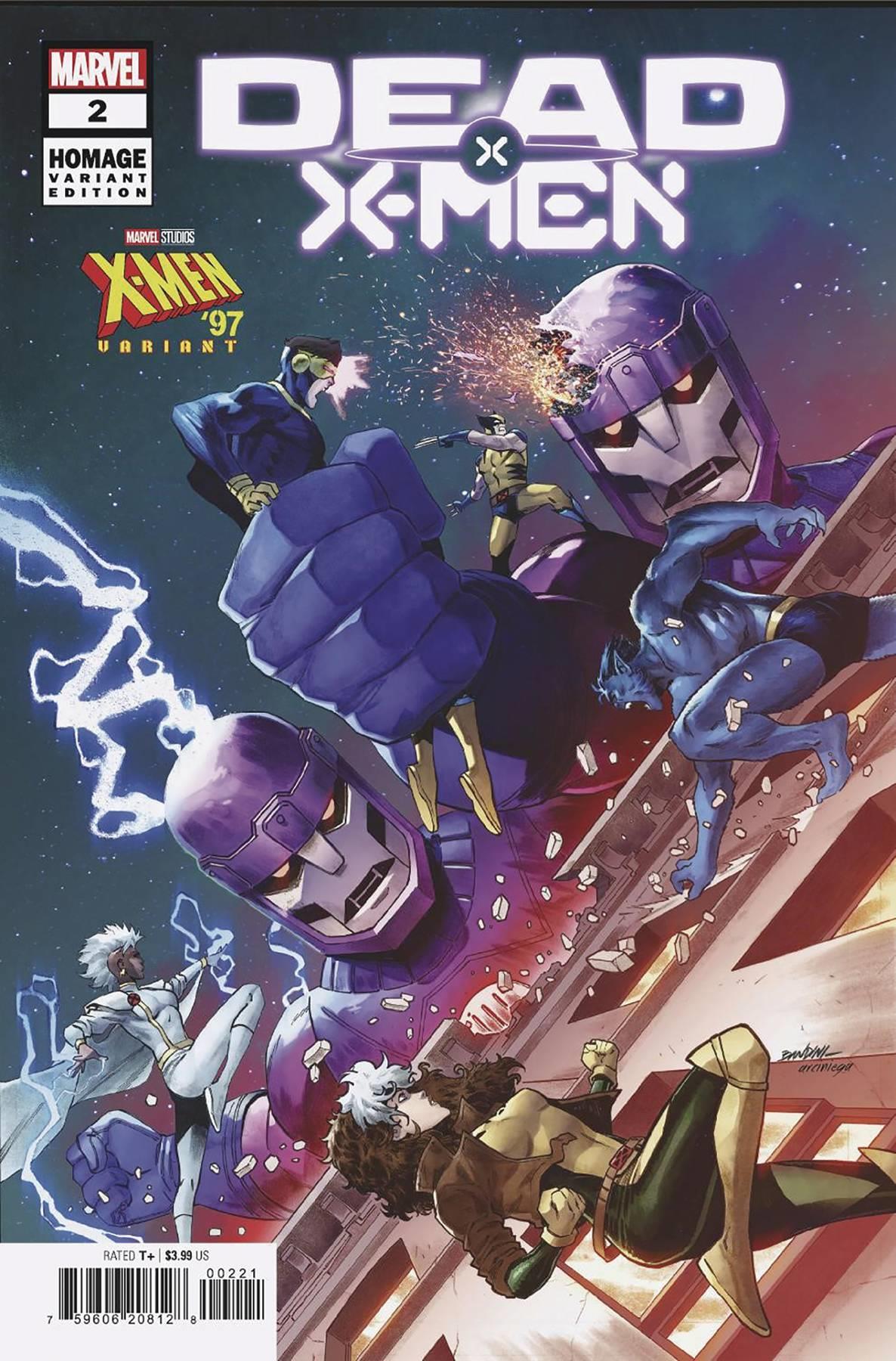 Dead X-men #2 Michele Bandini X-men 97 Homage Var (Michele Bandini X-men 97 Homage Var) Marvel Prh Comic Book 2024