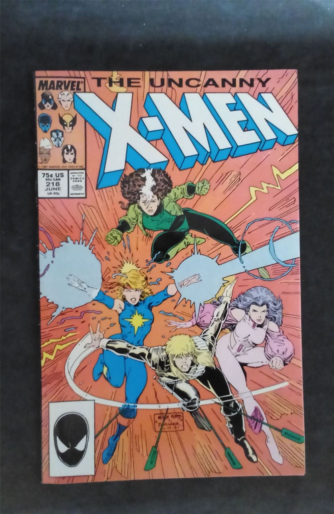 The Uncanny X-Men #218 1987 marvel Comic Book