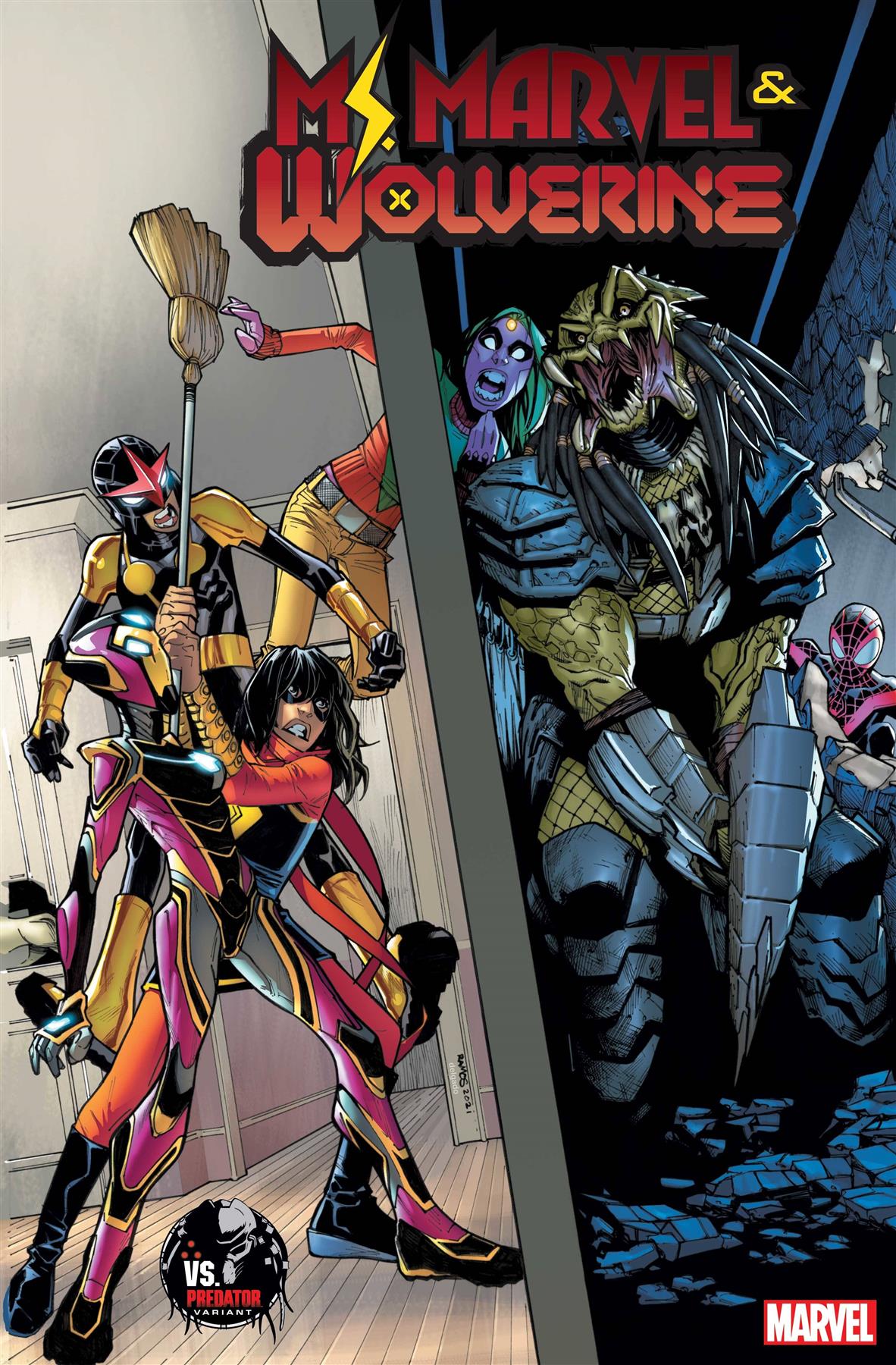 Ms Marvel Wolverine #1 Ramos Predator Var () Marvel Prh Comic Book 2022