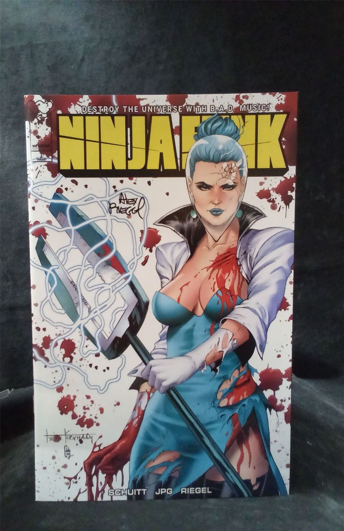 Ninja Funk #3 Variant Cover Signed by Alex Riegel 2023 Comic Book