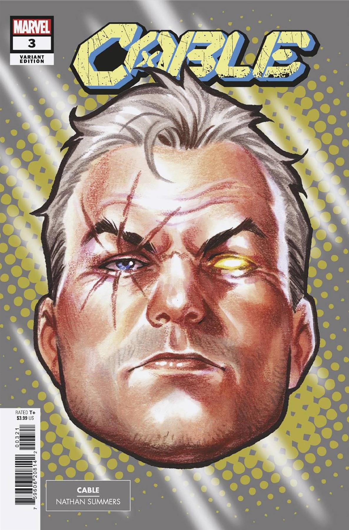 Cable #3 Mark Brooks Headshot Var (Mark Brooks Headshot Var) Marvel Prh Comic Book 2024