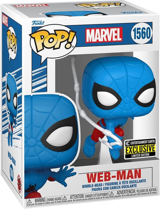 Funko Pop Spider-Man Web-Man Vinyl Figure #1560 Exclusive Box Include, 3.75 inches