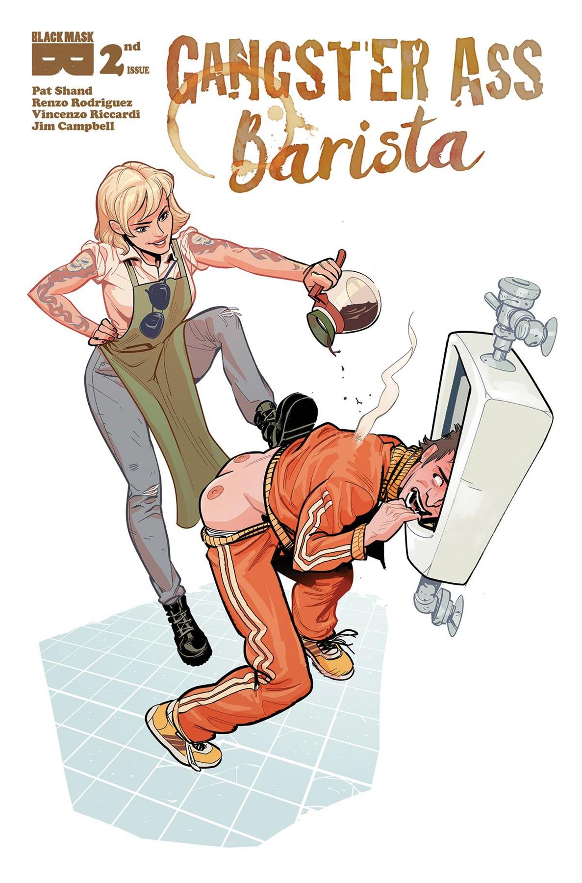 Gangster Ass Barista #2 Cvr B Hughes & Cramb (mr) (c: 0-1-0) Black Mask Studios Entertainme Comic Book