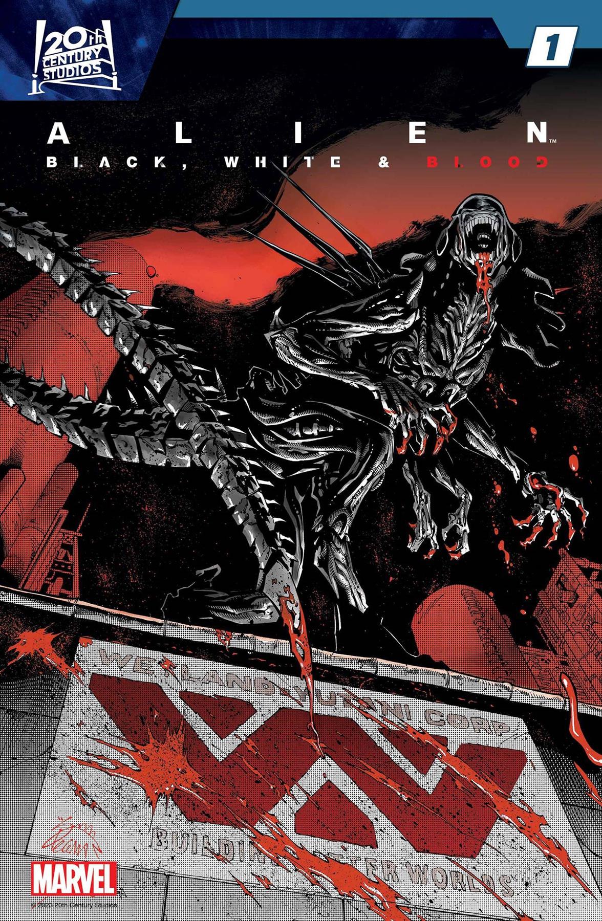Alien Black White Blood #1 () Marvel Prh Comic Book 2024