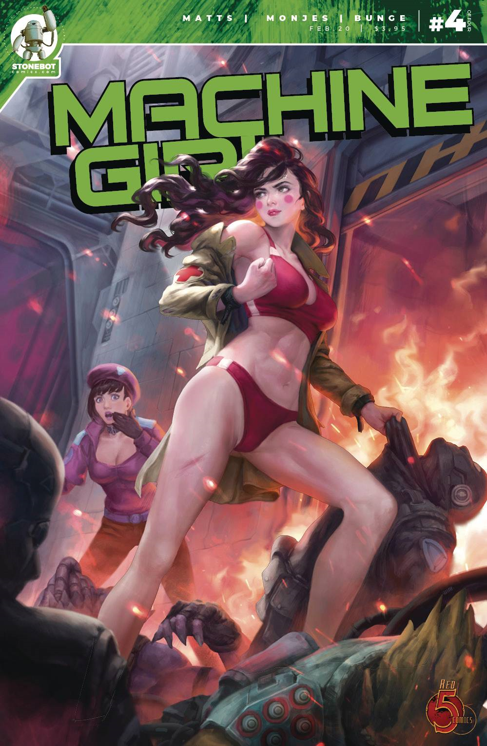 Machine Girl #4 Red 5 Comics - Stonebot Comic Book 2020