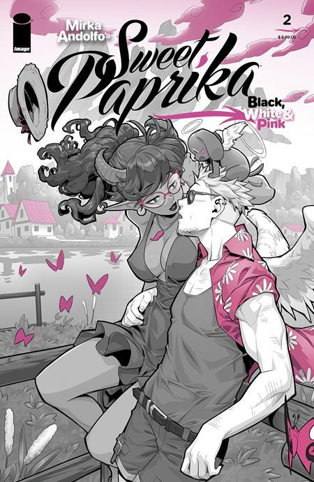 Mirka Andolfos Sweet Paprika Black White & Pink #2 Cvr B Xongbros Var Image Comics Comic Book