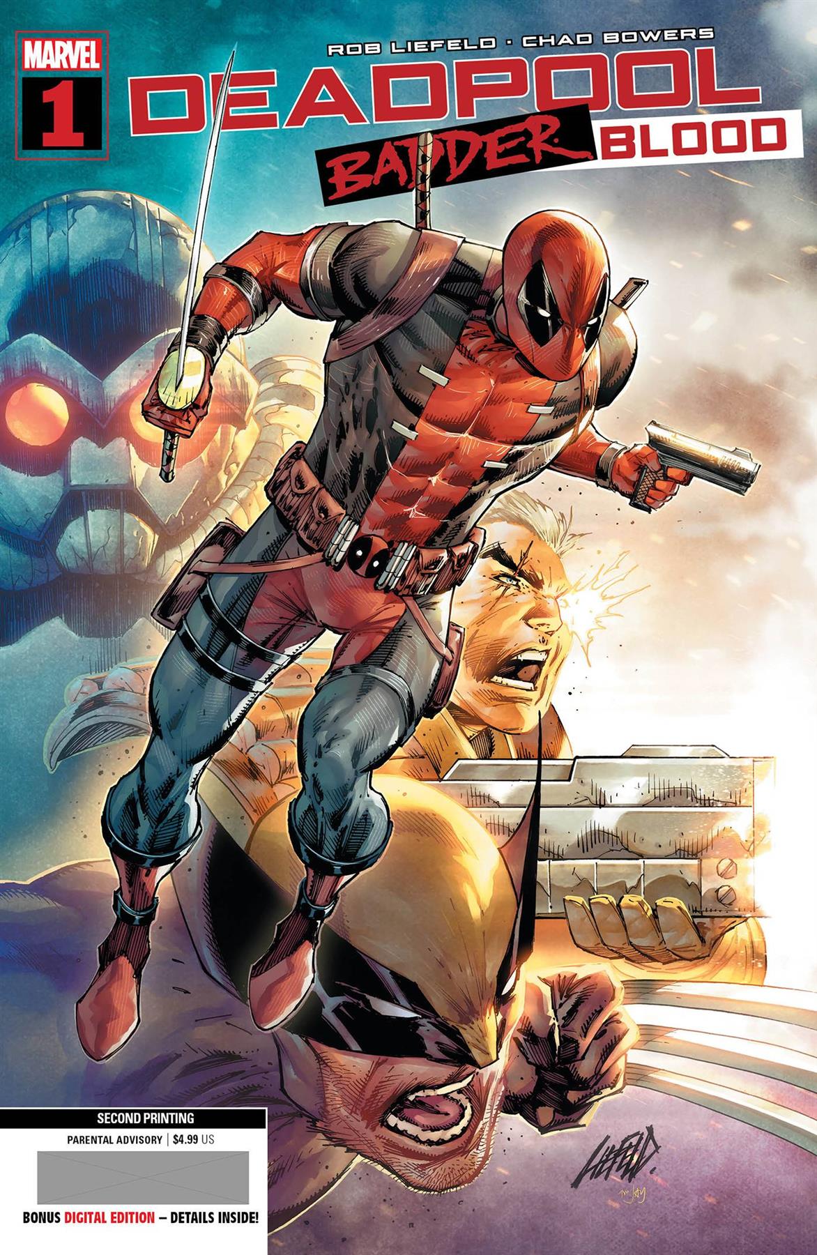 Deadpool Badder Blood #1 (of 5) 2nd Ptg Rob Liefeld Var Marvel Prh Comic Book