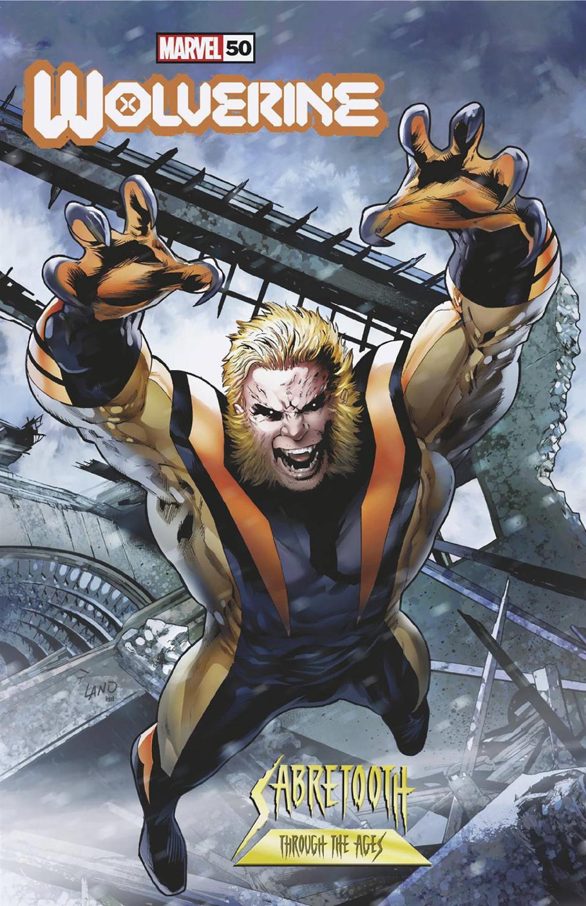 Wolverine #50 Greg Land Sabretooth Var (Greg Land Sabretooth Var) Marvel Prh Comic Book 2024