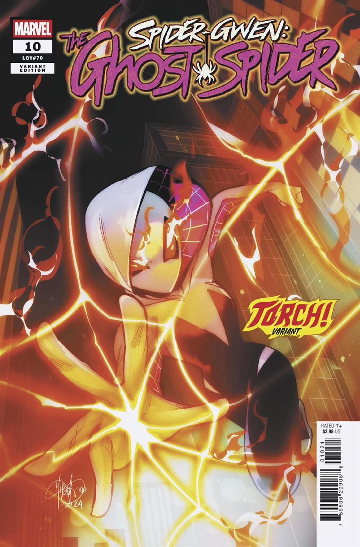 Spider-gwen The Ghost-spider #10 Mirka Andolfo Torch Var Mirka Andolfo Torch Var Marvel Prh Comic Book 2025