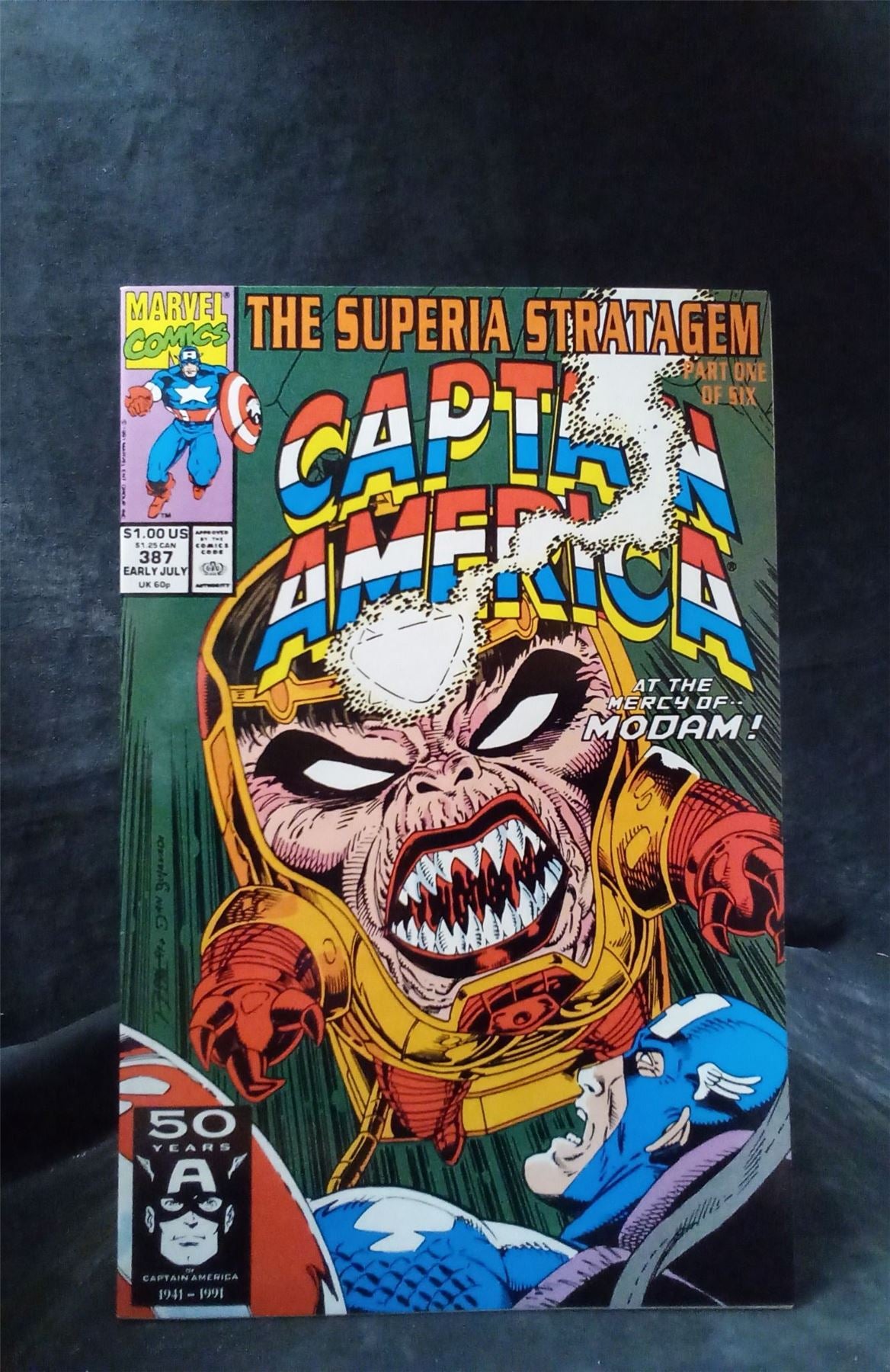 Captain America #387 1991 Marvel Comics Comic Book