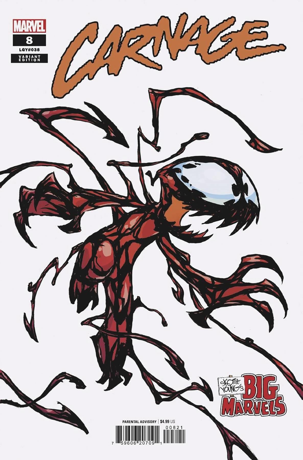 Carnage #8 Skottie Young Big Marvel Var (Skottie Young Big Marvel Var) Marvel Prh Comic Book 2024