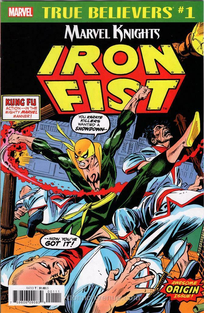 True Believers Iron Fist By Thomas & Kane #1 () Marvel Comics Comic Book