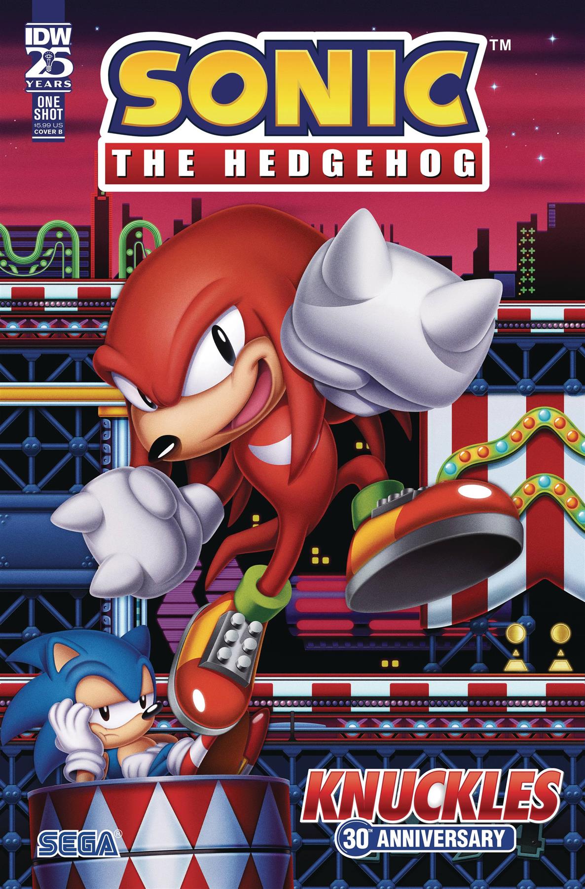 Sonic The Hedgehog Knuckles 30th Ann Special #1 Cvr B Hughes Idw-prh Comic Book