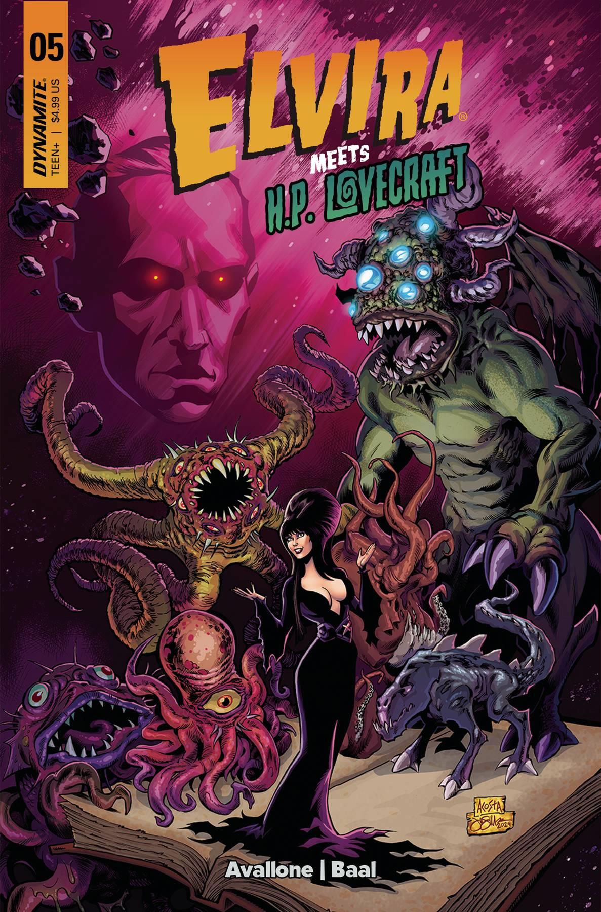 Elvira Meets Hp Lovecraft #5 Cvr A Acosta Dynamite Comic Book