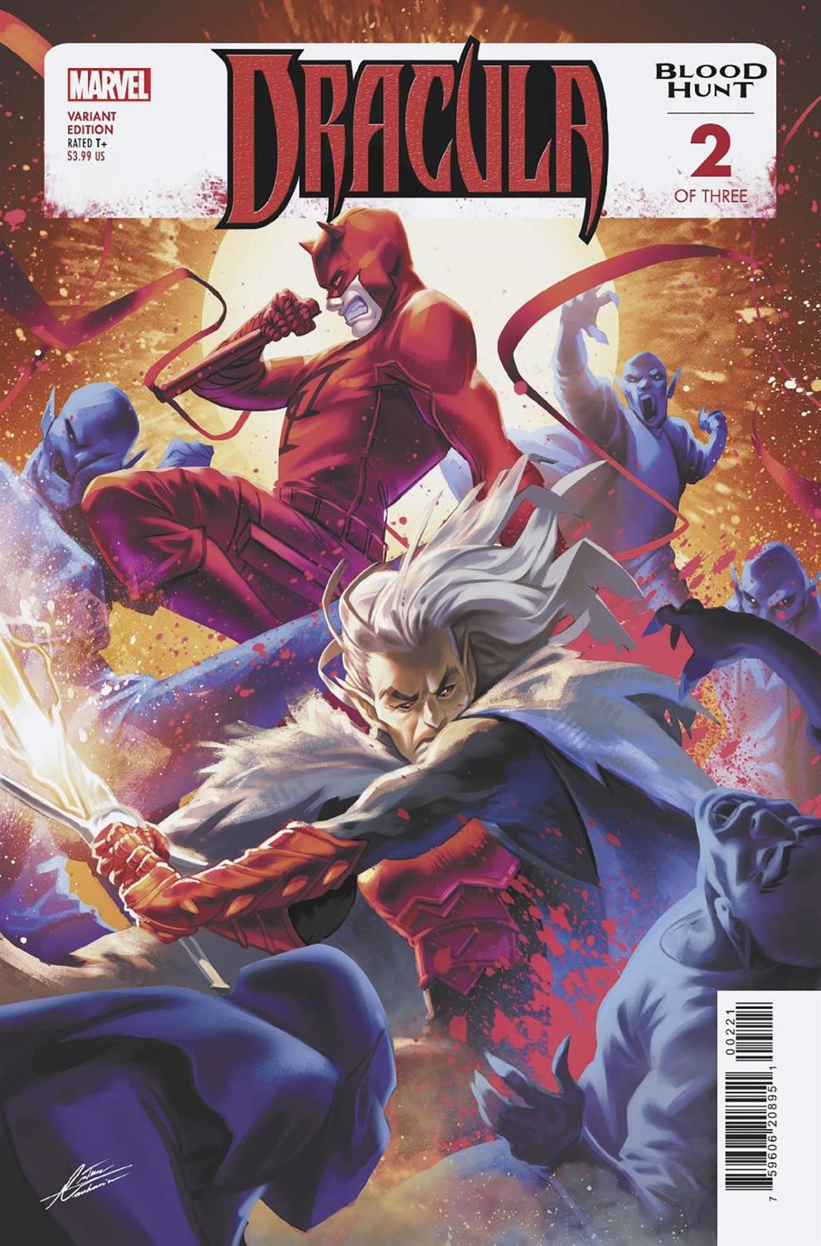 Dracula Blood Hunt #2 Mateus Manhanini Var (Mateus Manhanini Var) Marvel Prh Comic Book 2024