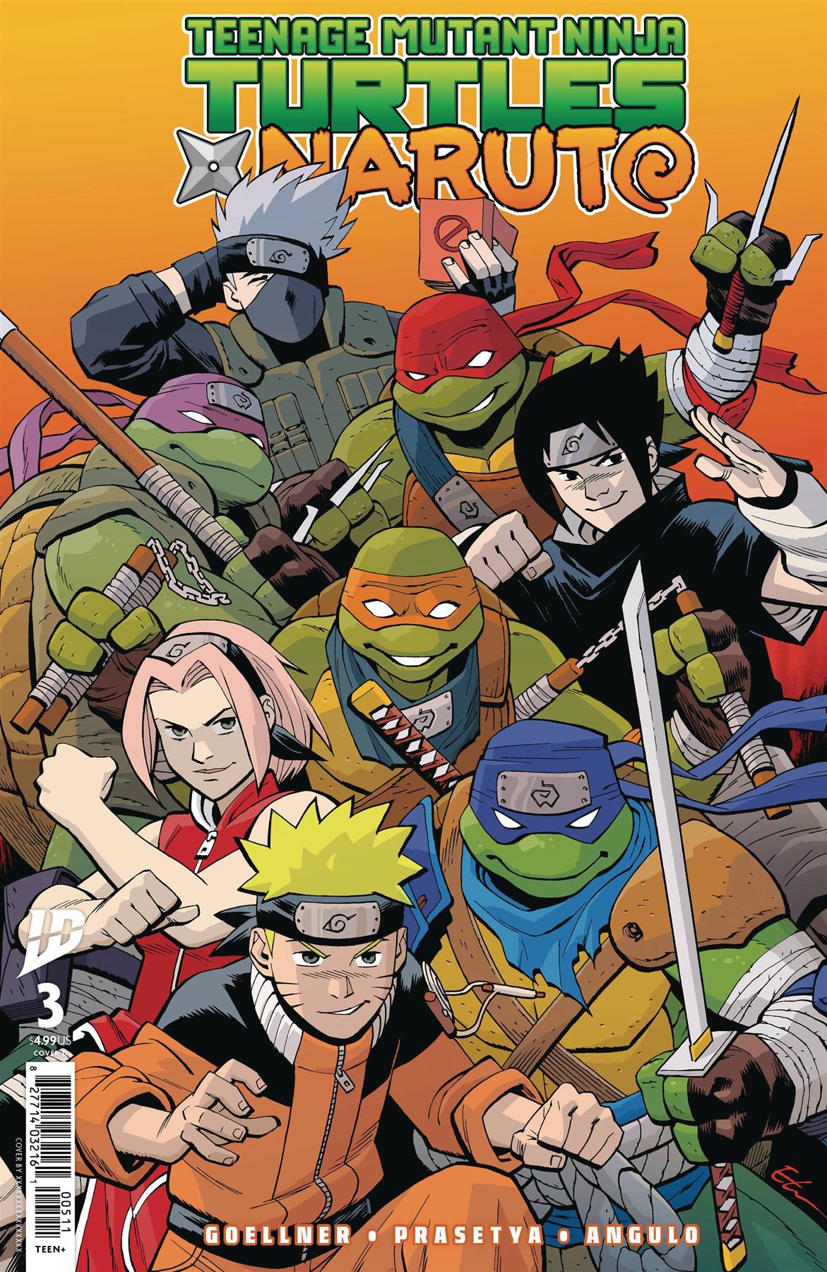 Teenage Mutant Ninja Turtles X Naruto #3 Cvr D Young Cvr D Young Idw-prh Comic Book 2025
