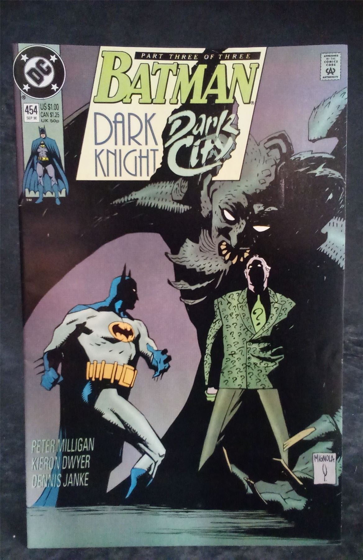 Batman #454 Direct Edition 1990 DC Comics Comic Book