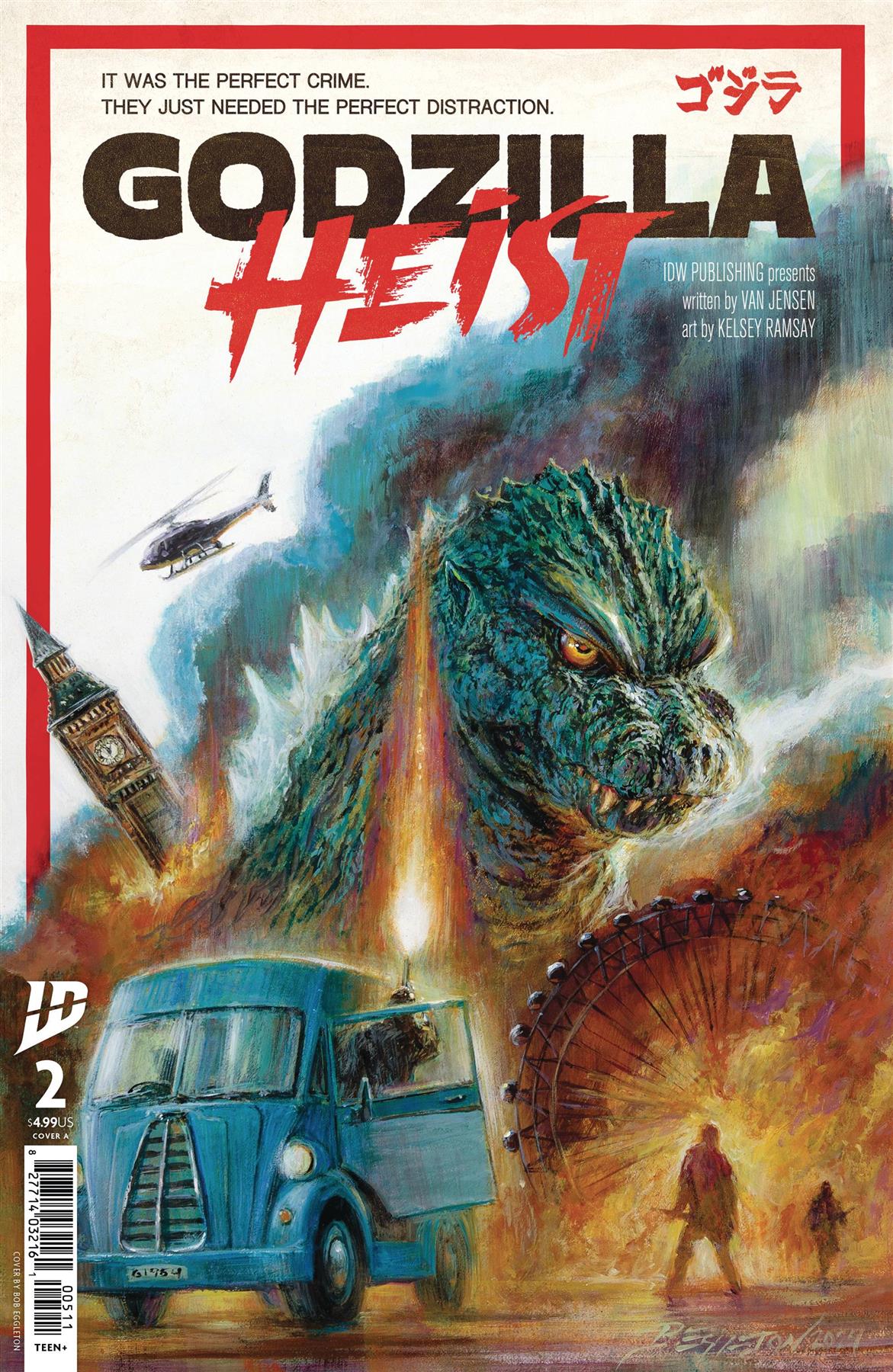 Godzilla Heist #2 Cvr A Eggleton Cvr A Eggleton Idw-prh Comic Book 2025