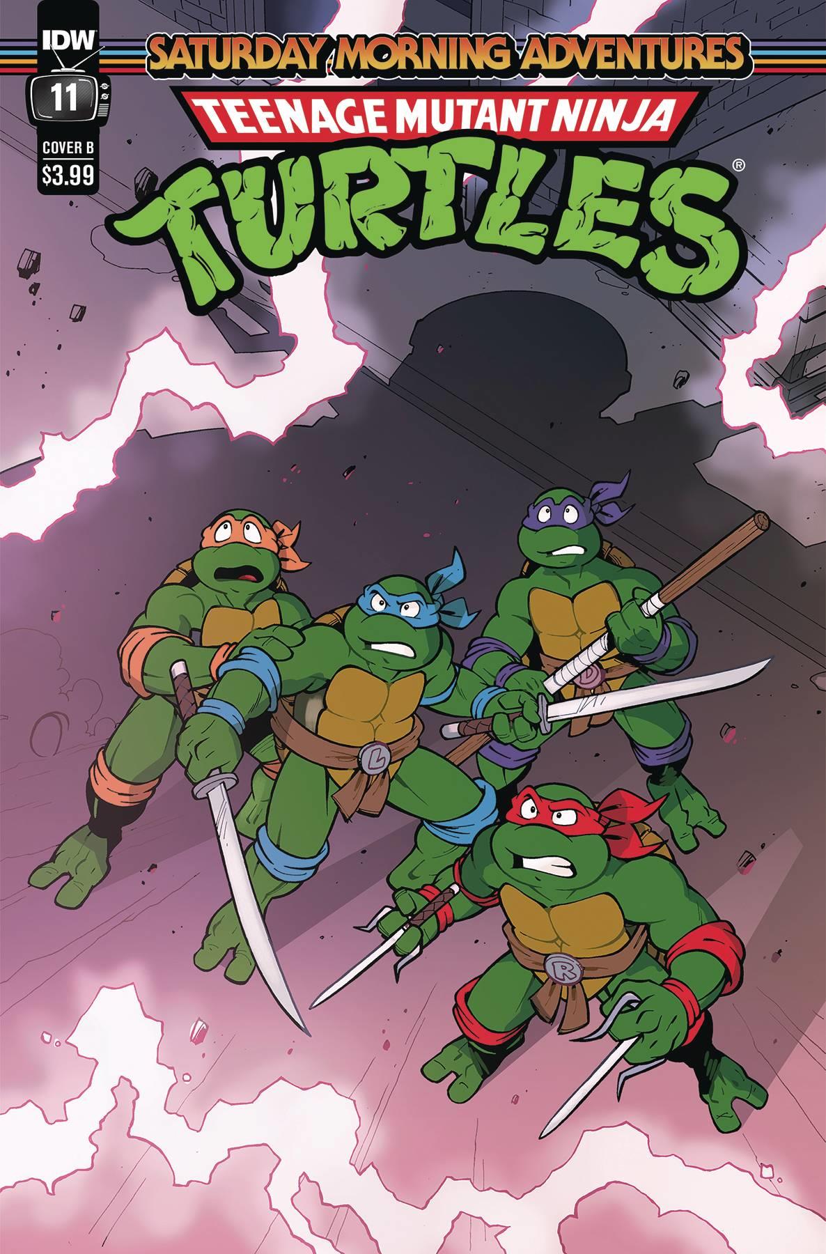 Tmnt Saturday Morning Adv 2023 #11 Cvr B Lawrence Idw-prh Comic Book