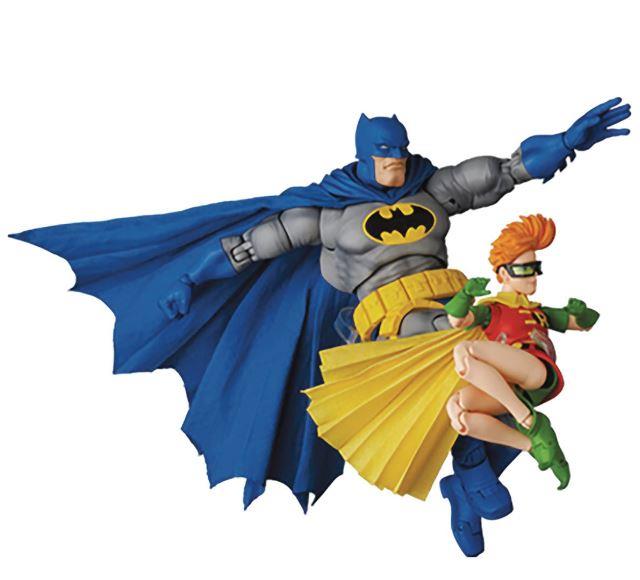 Batman The Dark Knight Returns Batman Blue Version and Robin MAFEX Action Figure Set by Medicom