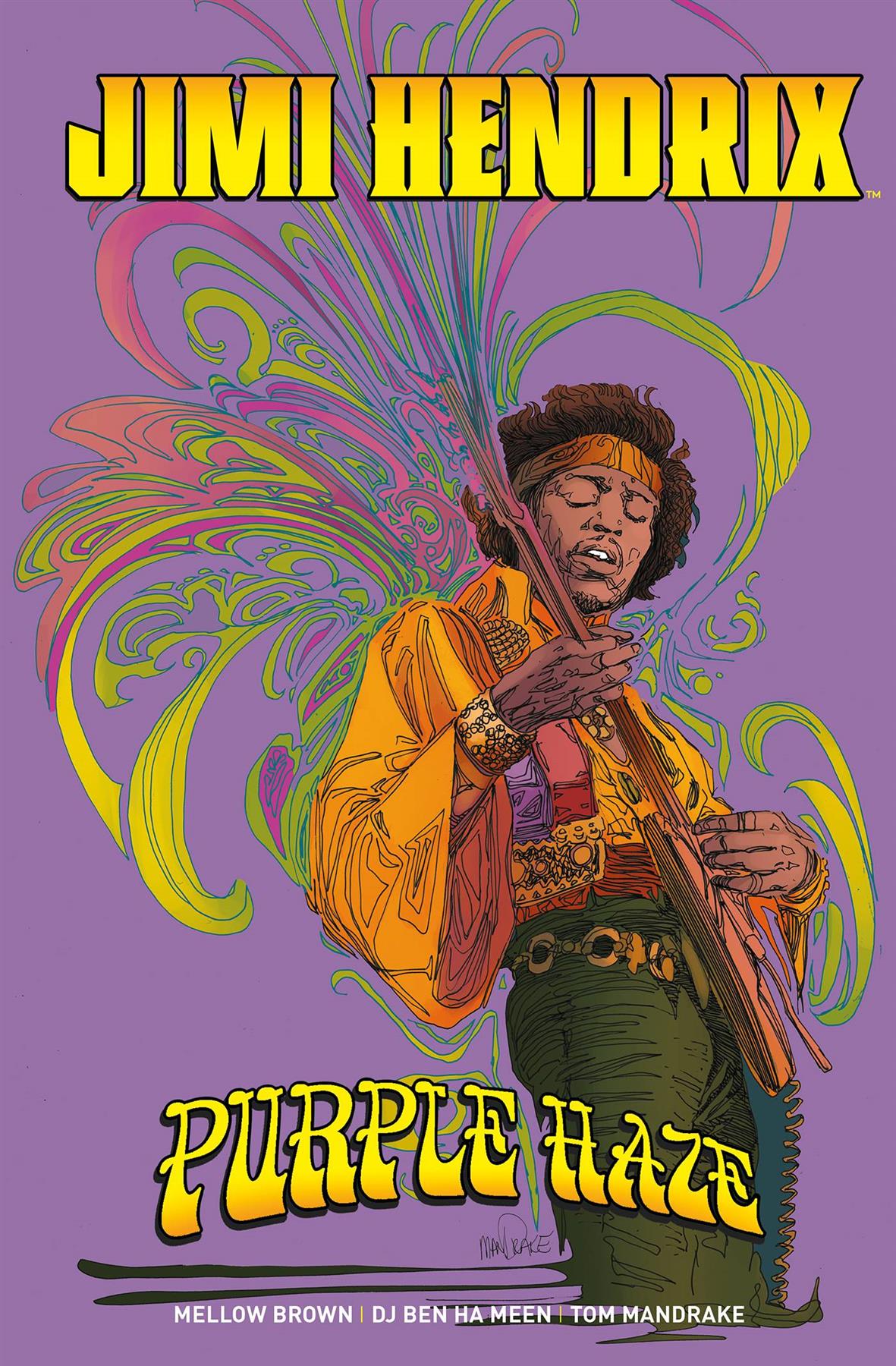 Jimi Hendrix Purple Haze Dm Ed Hc (res) (mr) (c: 0-1-2) Titan Comics Comic Book