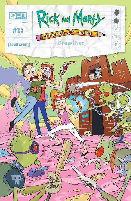 Rick And Morty Presents Finals Week Brawlher #1 (of 5) Cvr B James Lloyd Var Oni Press Comic Book