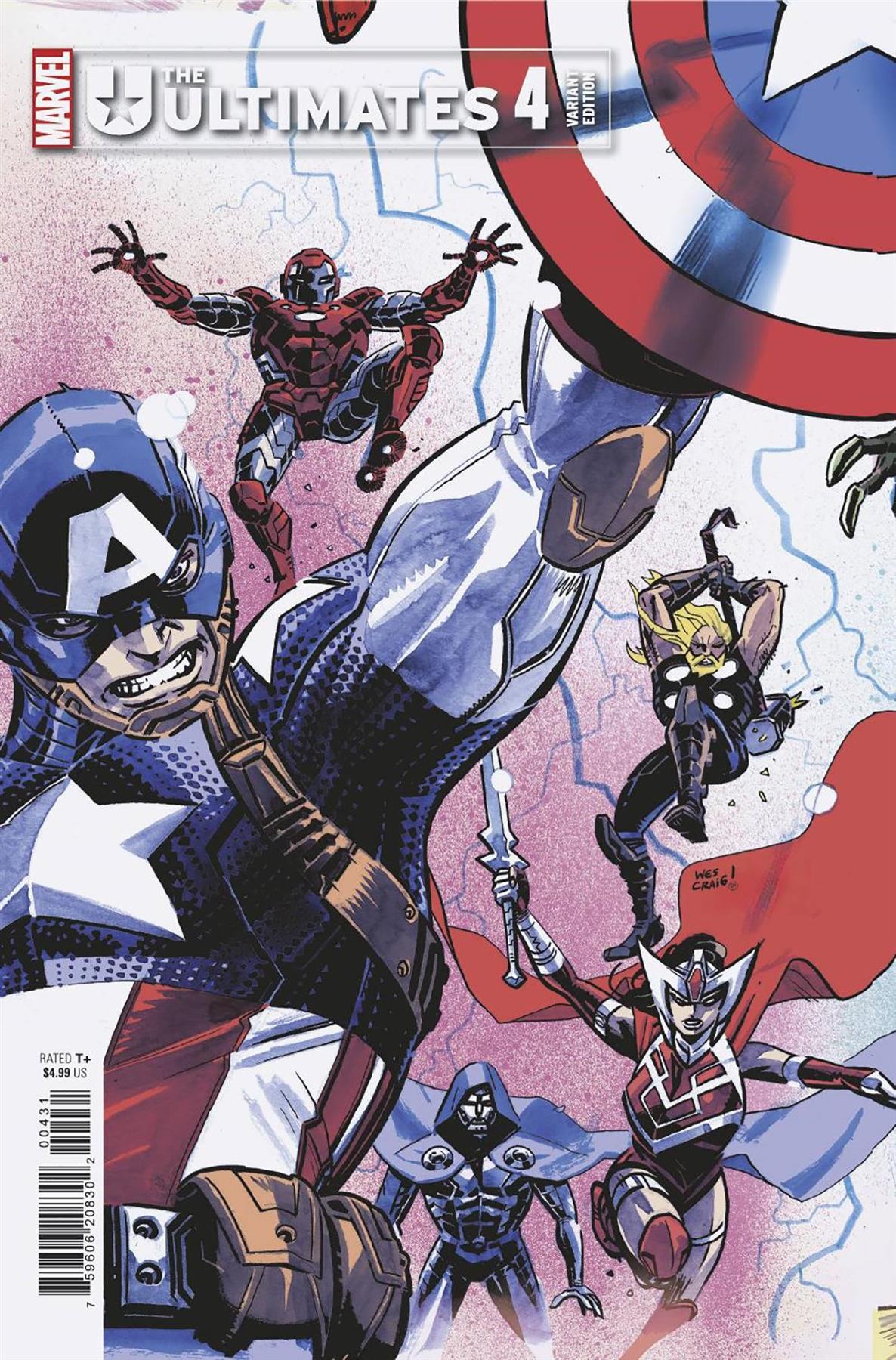 Ultimates #4 Wes Craig Connect Var Marvel Prh Comic Book Marvel Prh Comic Book 2024