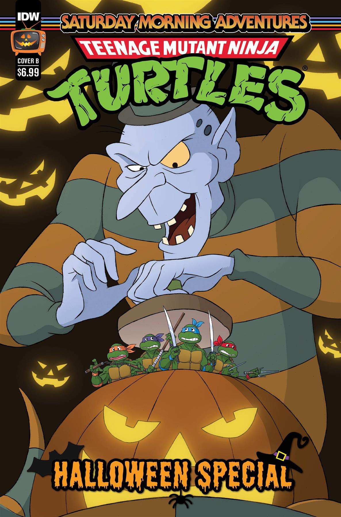 Tmnt Saturday Morning Adv Halloween Special #1 Cvr B Schoeni Idw-prh Comic Book