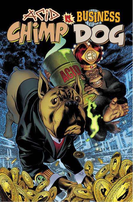 Acid Chimp Vs Business Dog #1 (one Shot) Cvr A Steve Pugh (mr) Ahoy Comic Book