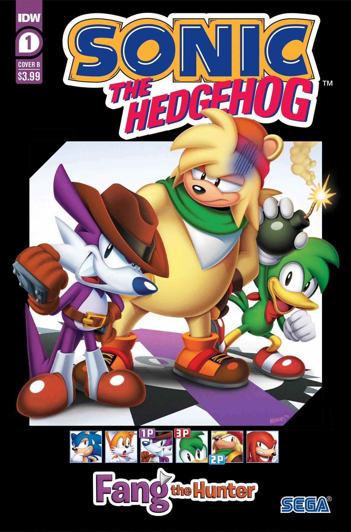 Sonic The Hedgehog Fang Hunter #1 Cvr B Hughes Idw-prh Comic Book