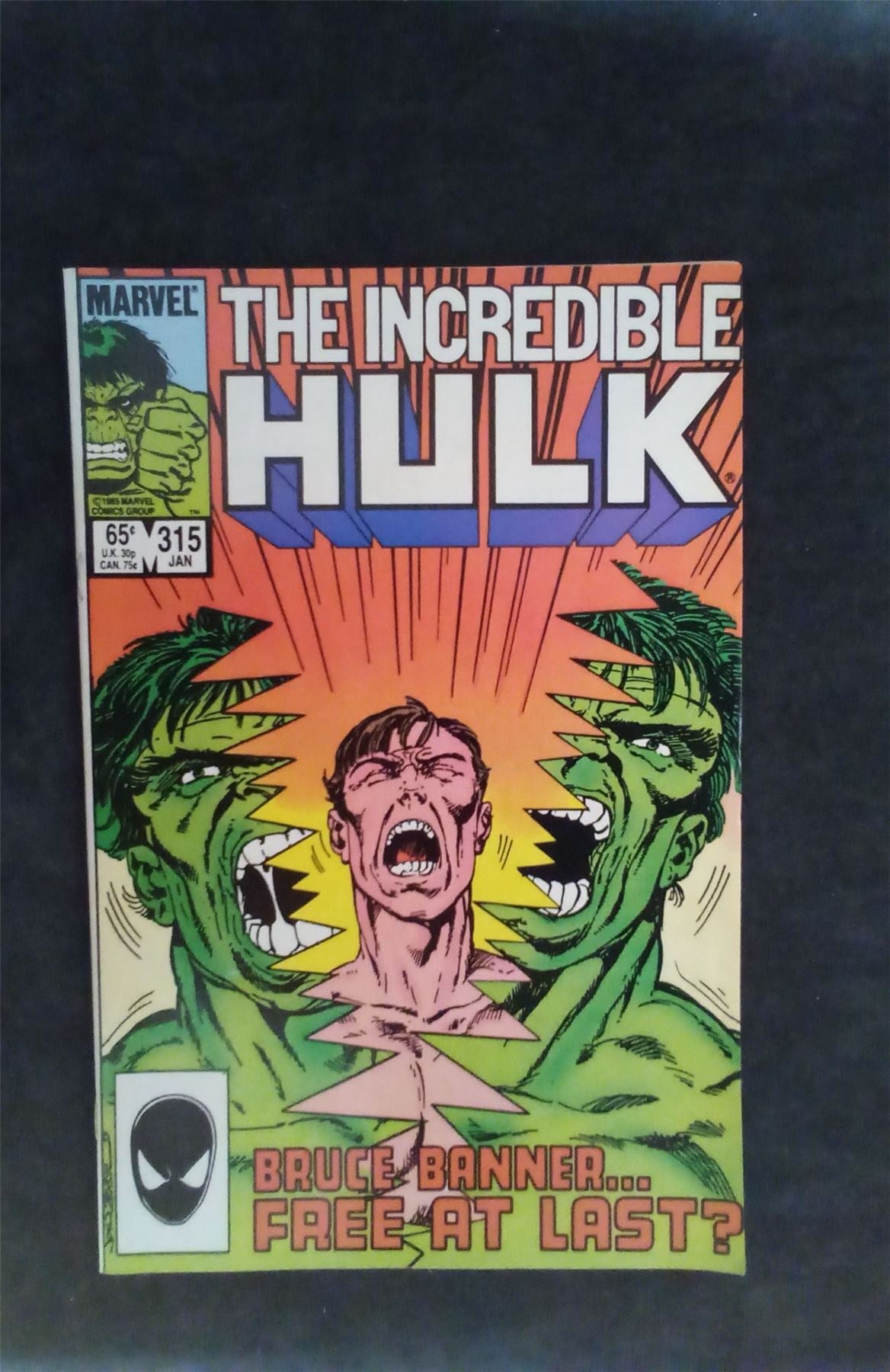 The Incredible Hulk #315 1986 marvel Comic Book
