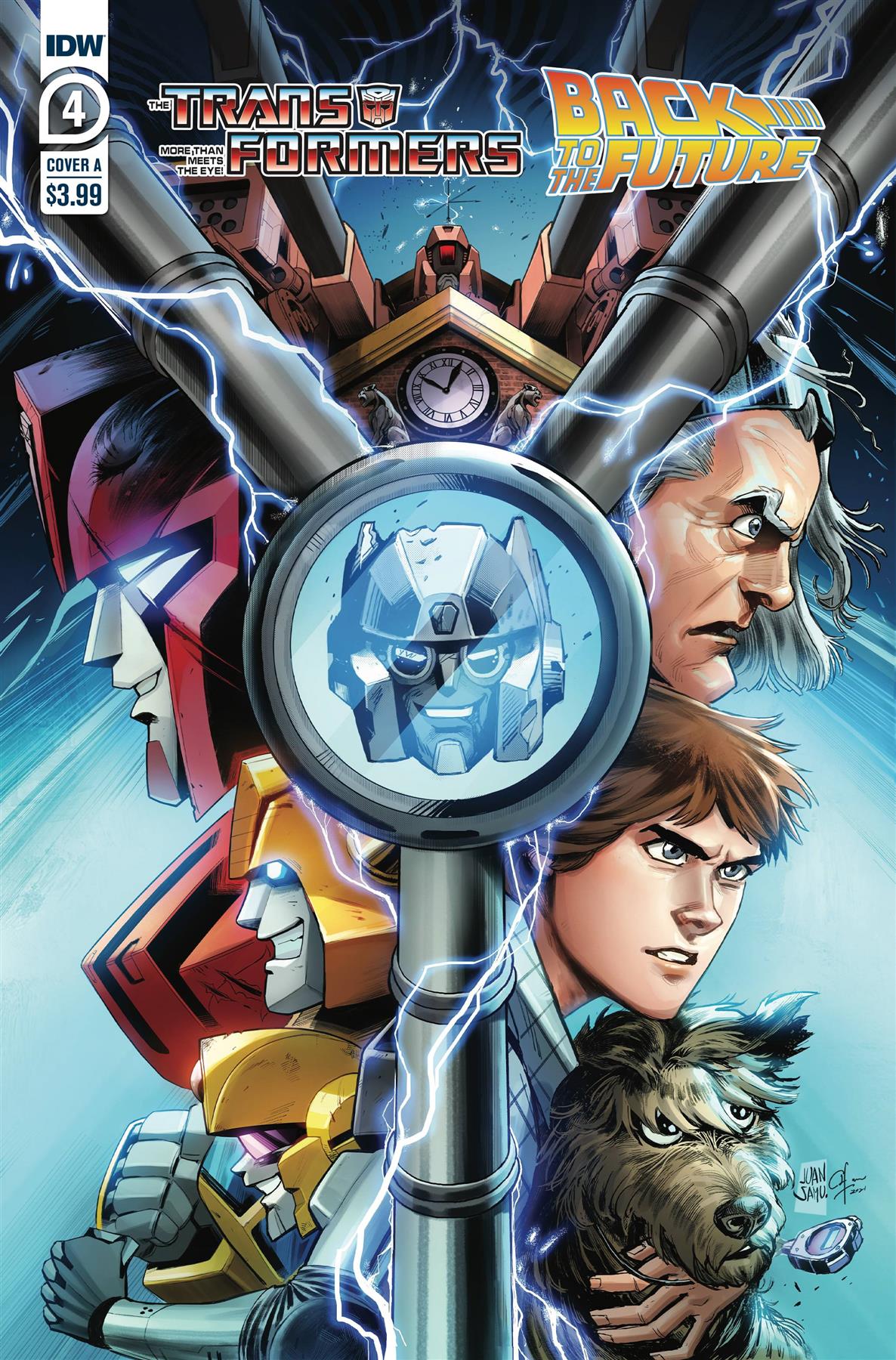 Transformers Back To Future #4 (of 4) Cvr A Juan Samu Idw Publishing Comic Book