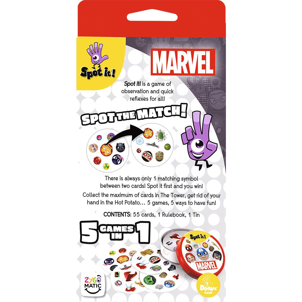 Spot It! Marvel Emoji (Eco Blister) Board Game by Zygomatic