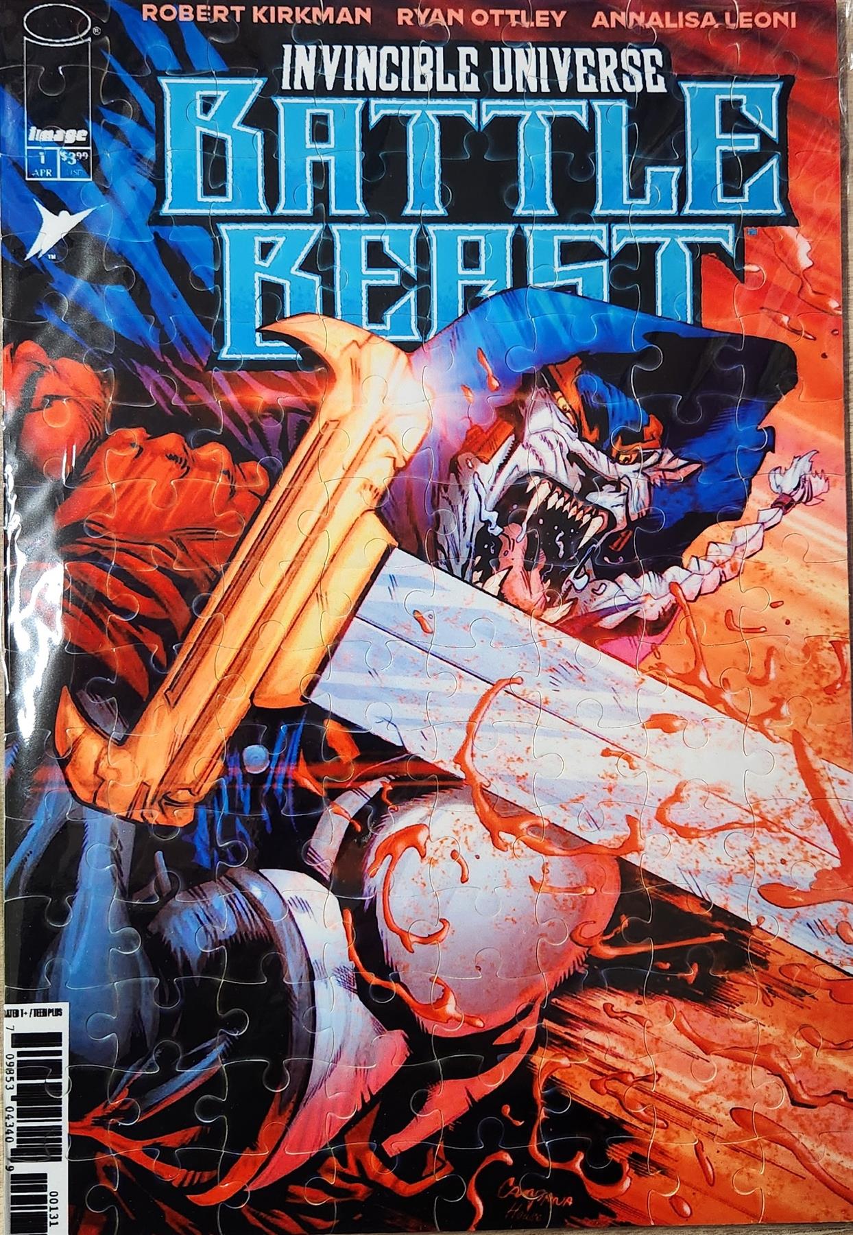 JAF Exclusive Battle Beast Cover Bundle Comic / Puzzle / Tee