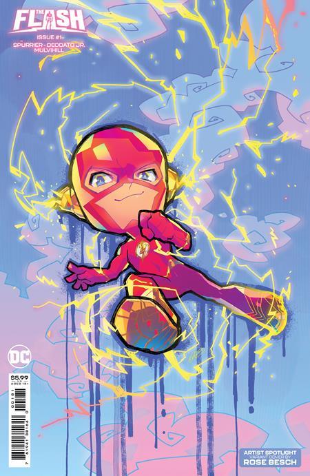 Flash #1 Cvr D Rose Besch Creator Card Stock Var DC Comics Comic Book
