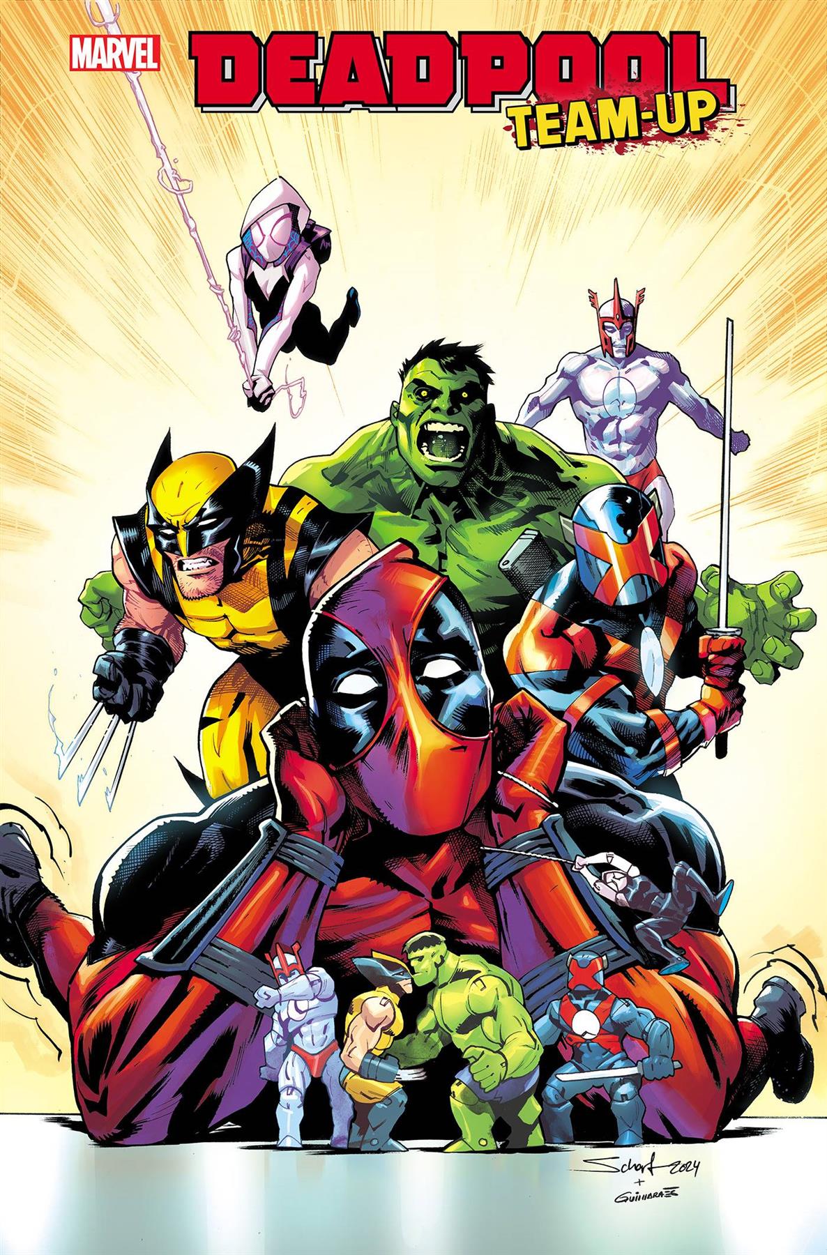 Deadpool Team-up #1 25 Copy Incv Jonas Scharf Var Marvel Prh Comic Book 2024