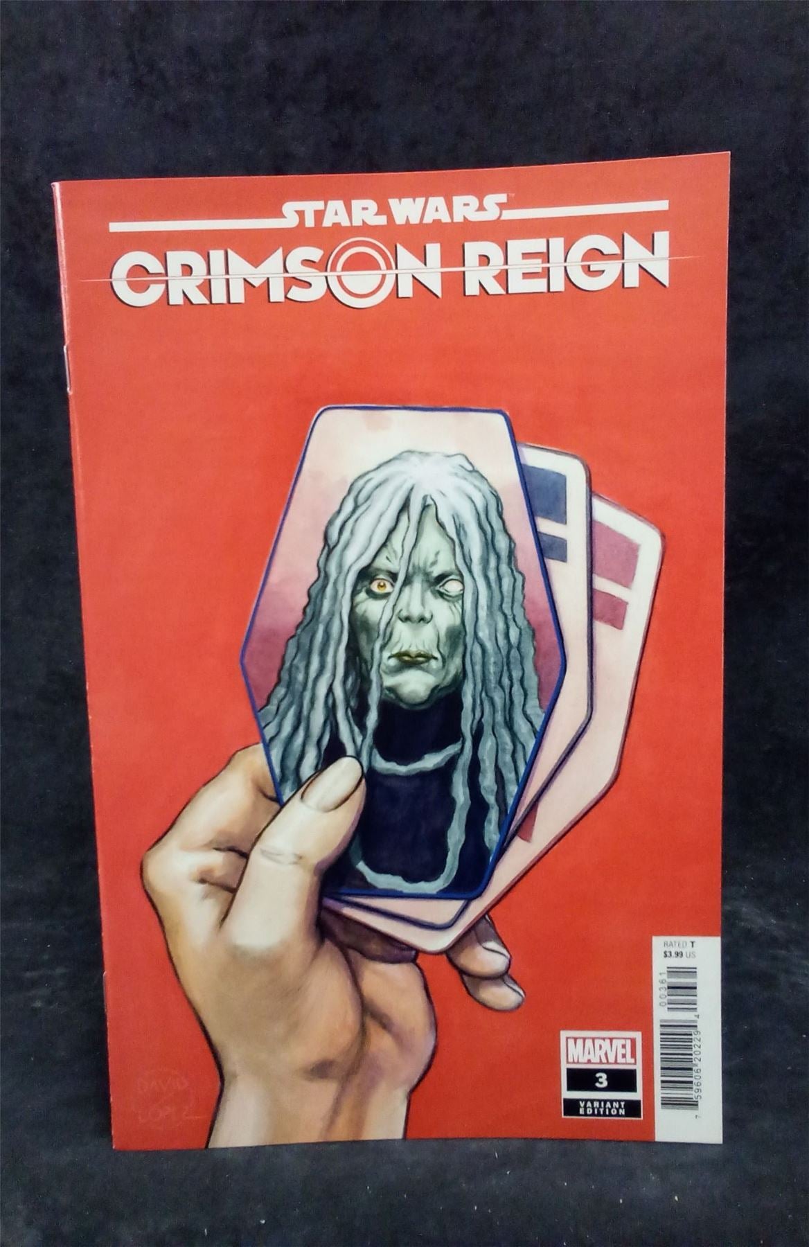 Star Wars: Crimson Reign #3 Lopez 1:125 Incentive Sabacc Card Var 2022 Marvel Comics Comic Book