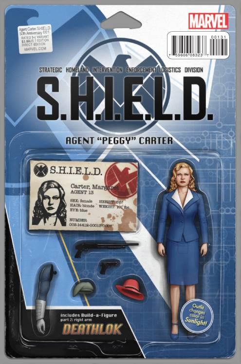 Agent Carter Shield 50th Anniv #1 Action Figure Var () Marvel Comics Comic Book