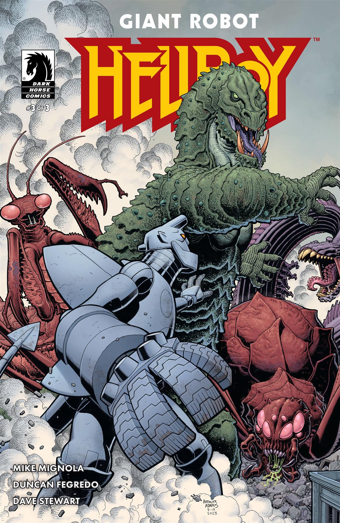 Giant Robot Hellboy #3 Cvr B Adams Dark Horse Prh Comic Book