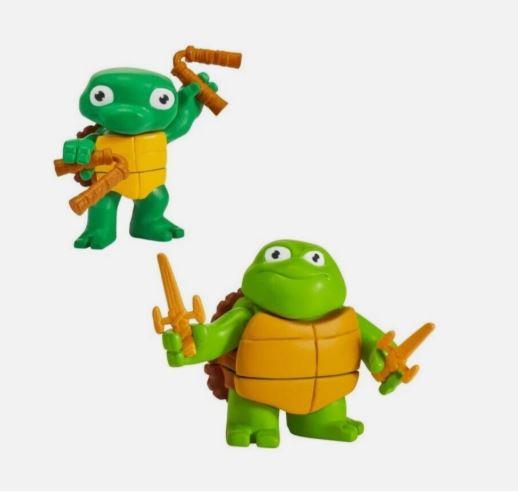 Teenage Mutant Ninja Turtles The Making of a Ninja Turtle Tots Action Figure (Raph & Mikey)